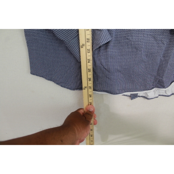 Michael Kors Men Blue Slim Fit Soft Button Up Shirt Casual Size 16 - Picture 5 of 8